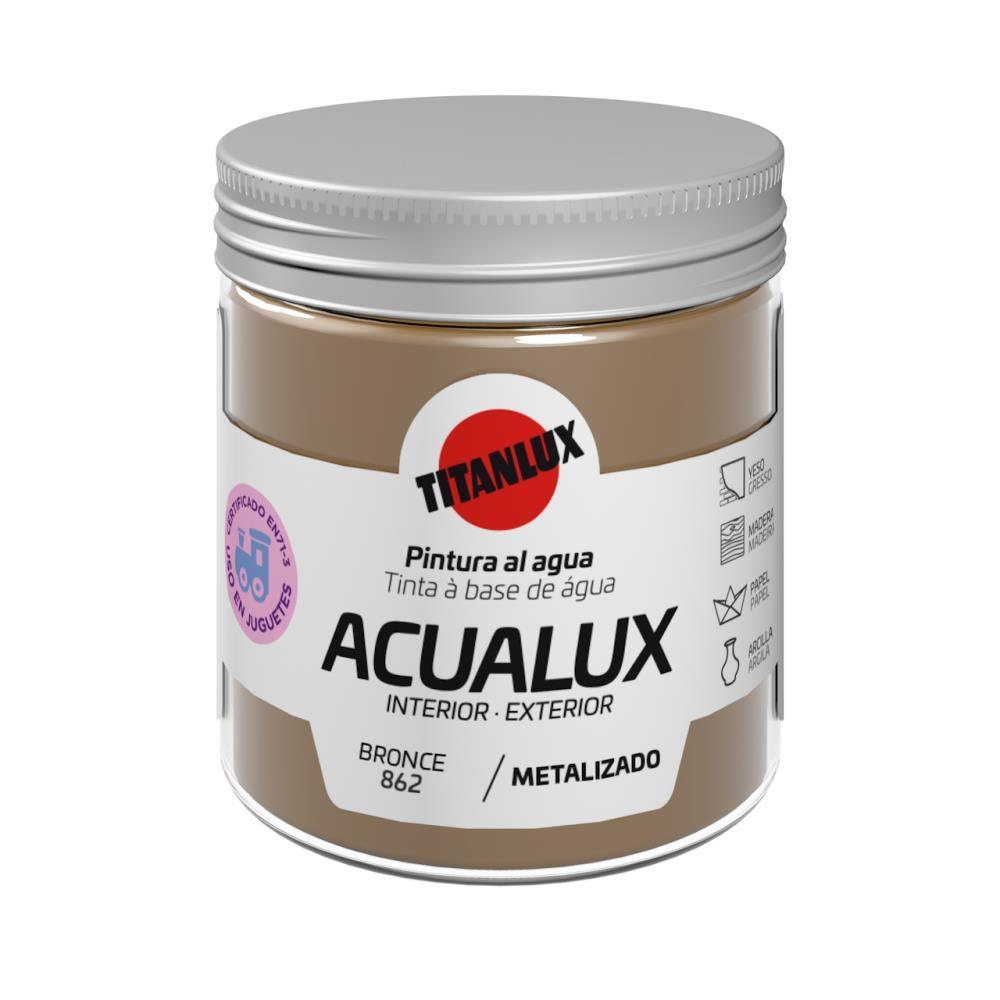 75ML ACUALUX METALIZADO BRONZE TITAN