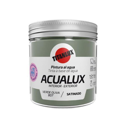 75ML ACUALUX ACETINADO VERDE AZEITONA TITAN