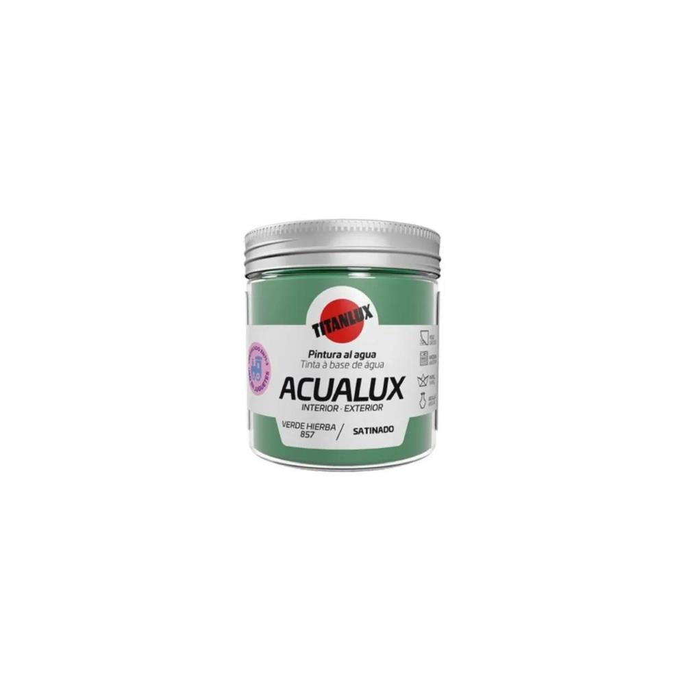 75ml acualux acetinado Verde erva Titan