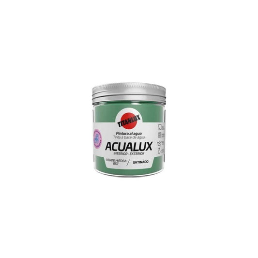75ml acualux acetinado Verde erva Titan