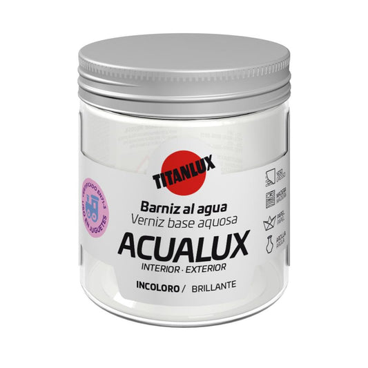 75ml Acualux verniz brilhante Titan