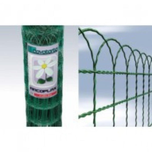 Rolo Rede jardim brico 100x50 2.2mm 150cm verde 25mt