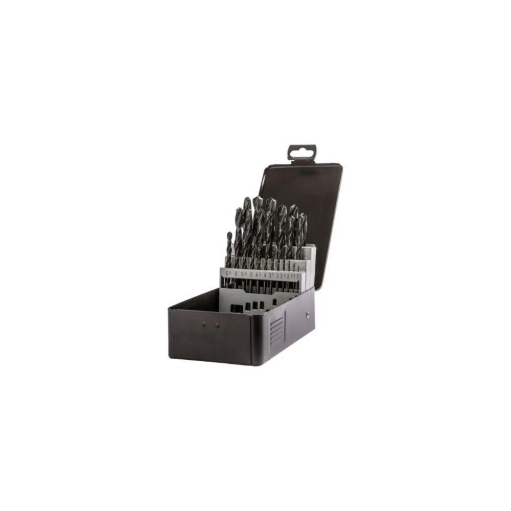 Estojo plastico de 19 brocas HSS preta 1-13x0.5mm Sesa