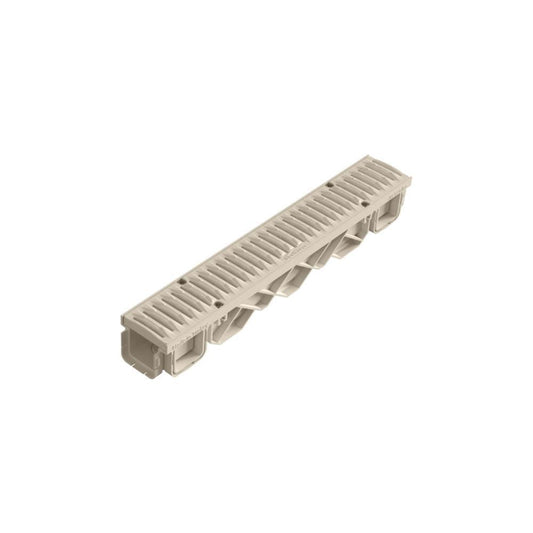 Canal PP maxi premium grelha cinza h9.5 80x65x500