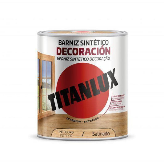 4L VERNIZ SINTETICO ACETINADO INCOLOR TITANLUX
