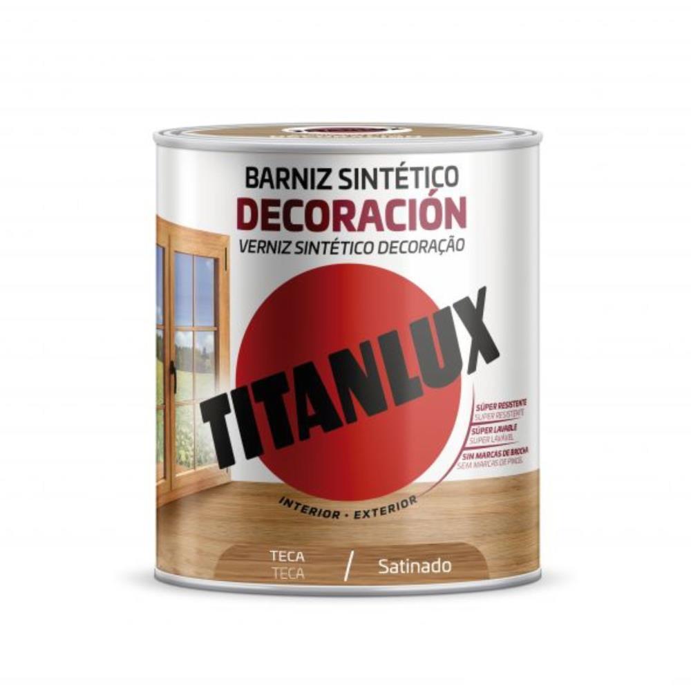750ML VERNIZ SINTETICO ACETINADO TECA TITANLUX