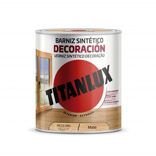 750ML VERNIZ SINTETICO MATE INCOLOR TITANLUX