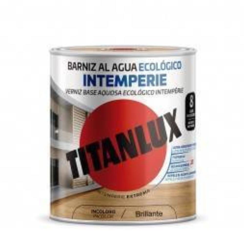 750ML VERNIZ ECO INTEMPERIE BRILHANTE INCOLOR TITANLUX