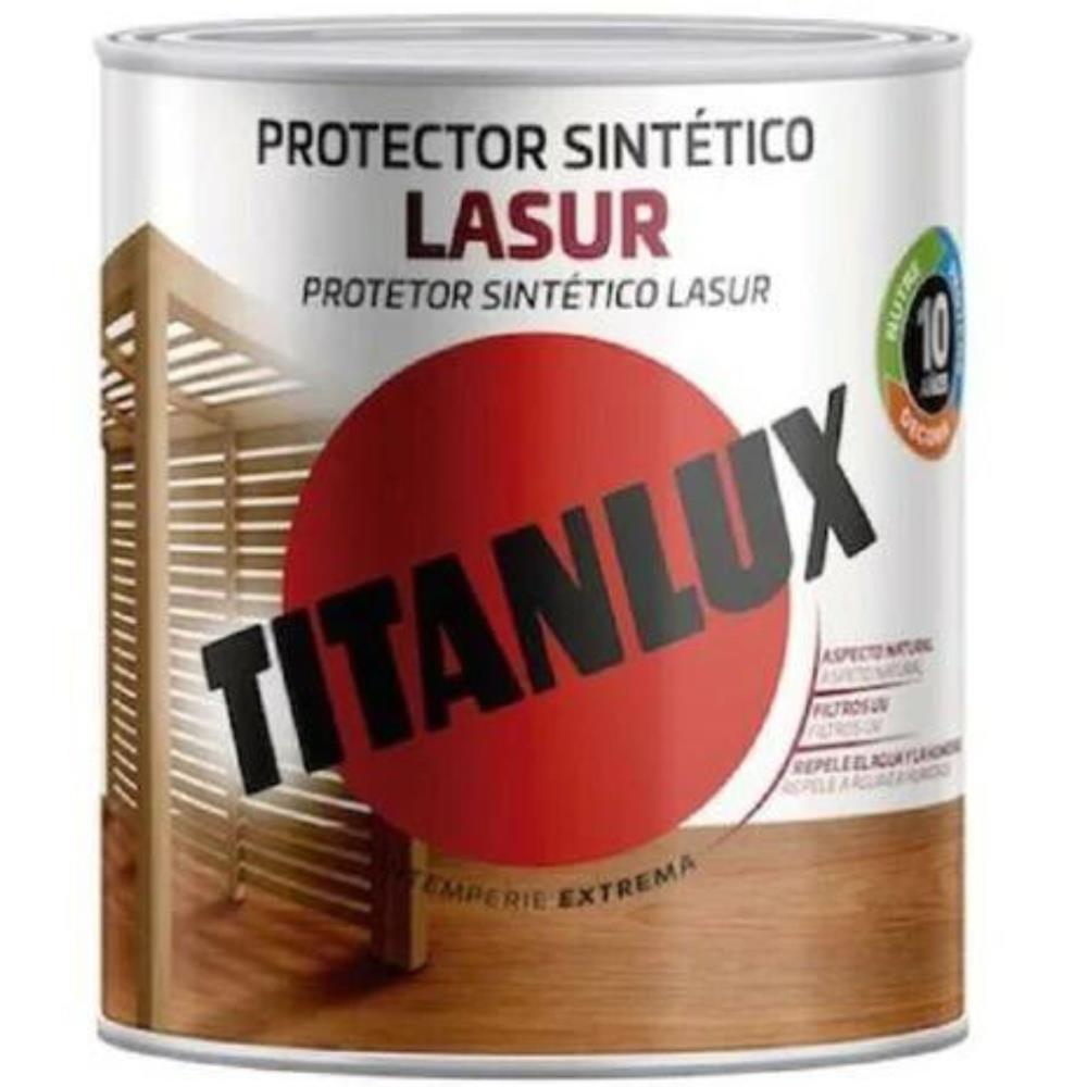 2.5L PROT. SINTETICO LASUR ACETINADO TECA TITANLUX