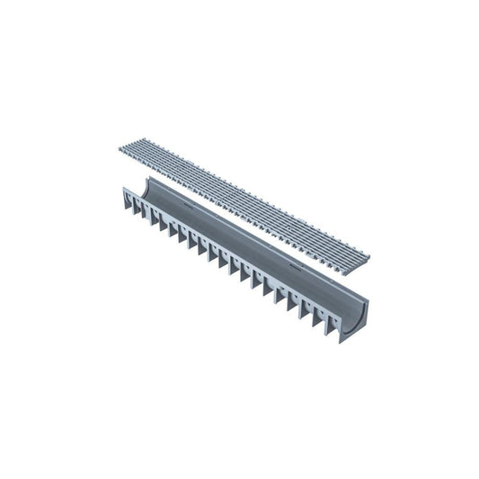 CANAL 4YOU H3 CINZA + GRELHA PLT. A15 100x12x5.45