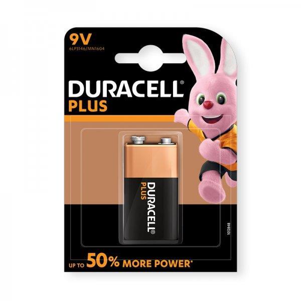PILHA ALC. PLUS POWER 6LR61 9V K1 DURACELL
