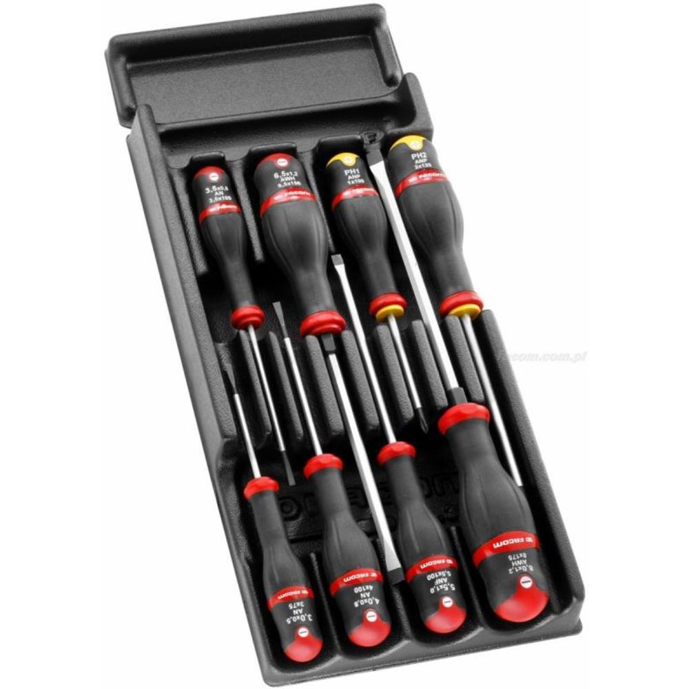 MODULO CHAVE PUNHO FENDA+ESTRELA 8pcs FACOM