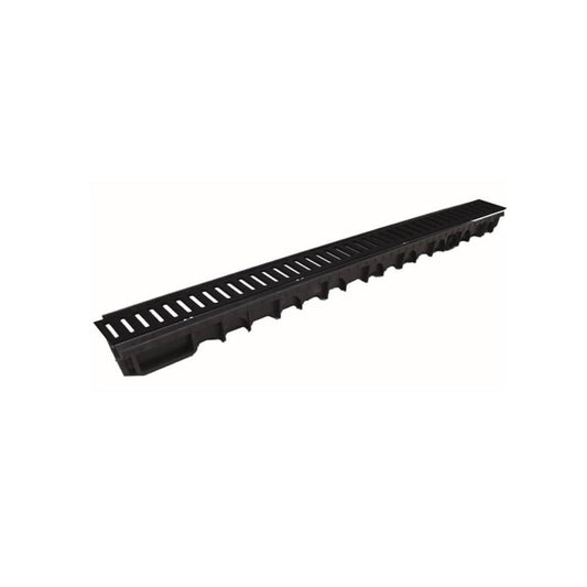 CANAL PP PRETO COMPACT C/GRELHA PP- 100X11X5.5cm