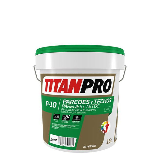 15L TINTA P10 ACRILICA INT. BRANCO MATE TITAN