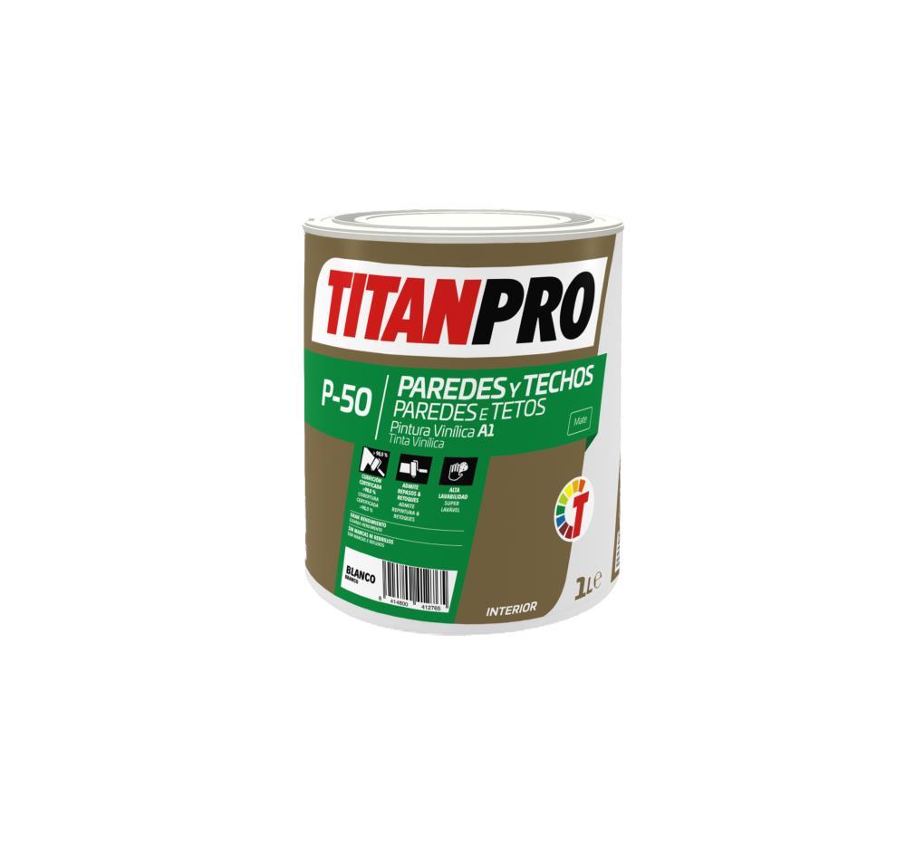 1L TINTA VINILICA BRANCO EXTRA MATE P-50 TITAN
