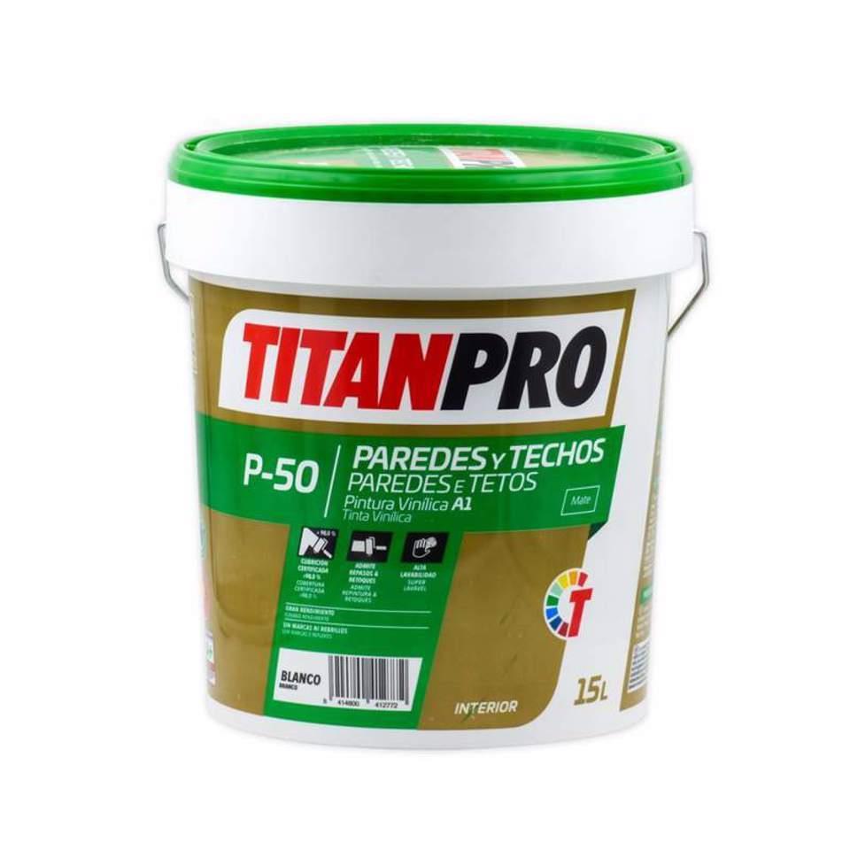 15L TINTA VINILICA BRANCO EXTRA MATE P-50 TITAN