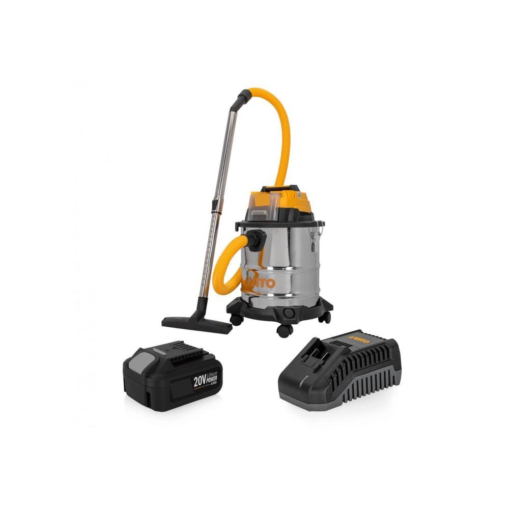 Aspirador solido/liquidos 20lts 20V LI+bateria+carreg. Vito