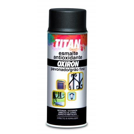 SPRAY ESMALTE ANTIOXIDANTE OXIRON PAVONADO PRETO TITAN