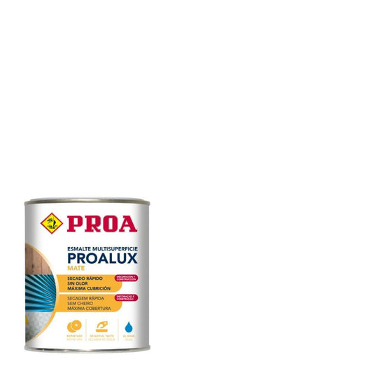 750ml Esmalte aquoso mate branco Proalux
