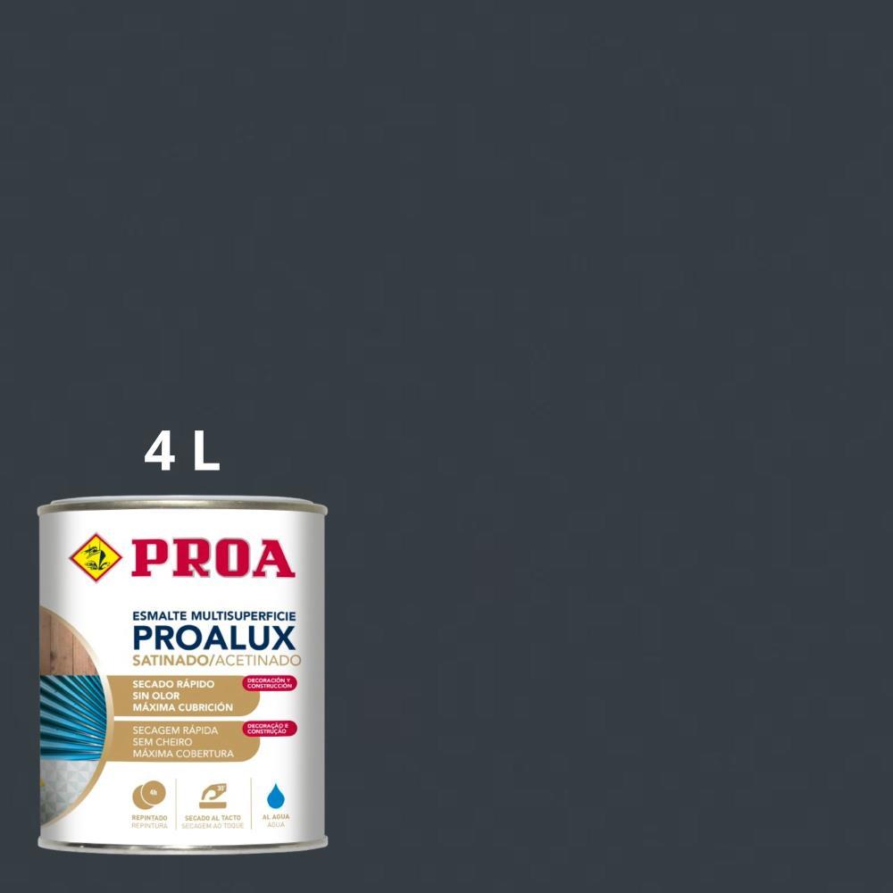 4L Esmalte aquoso acetinado cinza 7016 Proalux