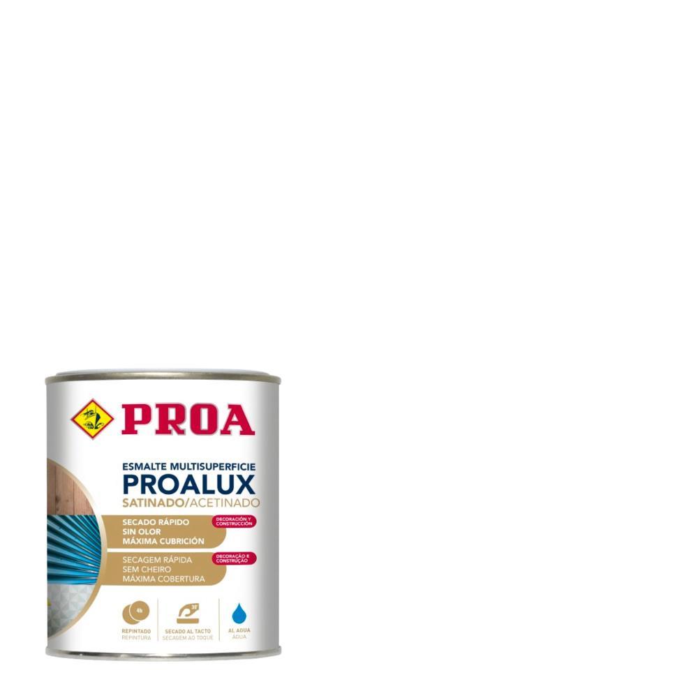 750ml Esmalte aquoso acetinado branco Proalux