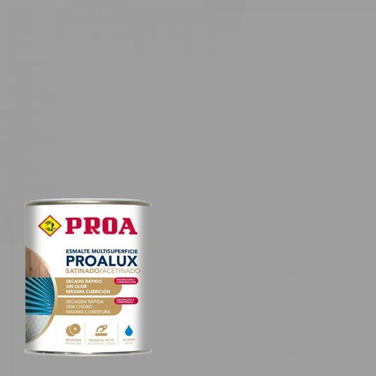 750ml Esmalte aquoso acetinado cinza perola Proalux