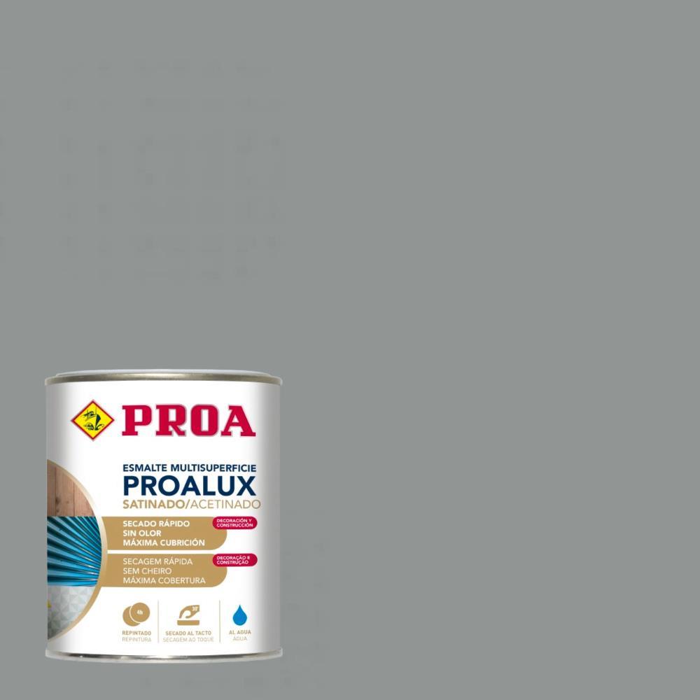 750ml Esmalte aquoso acetinado cinza medio 7042 Proalux