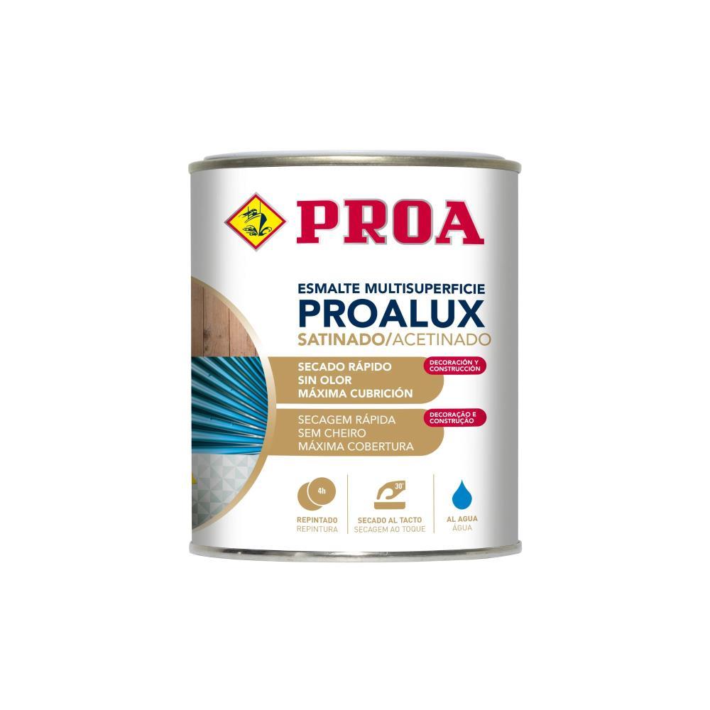 4L Esmalte aquoso acetinado preto Proalux