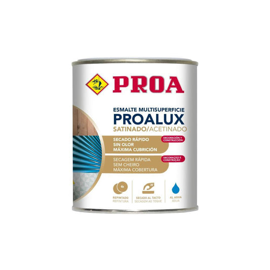 4L Esmalte aquoso acetinado preto Proalux