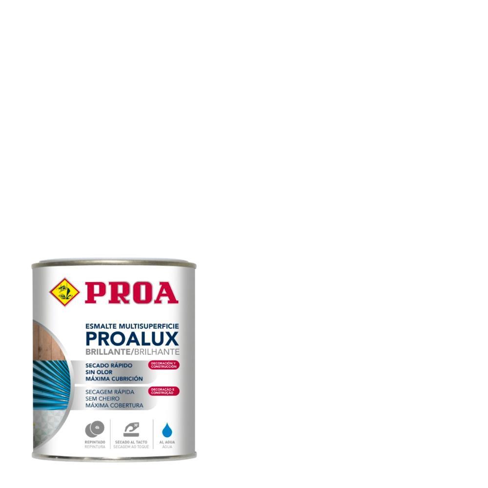 750ml Esmalte aquoso brilhante branco Proalux