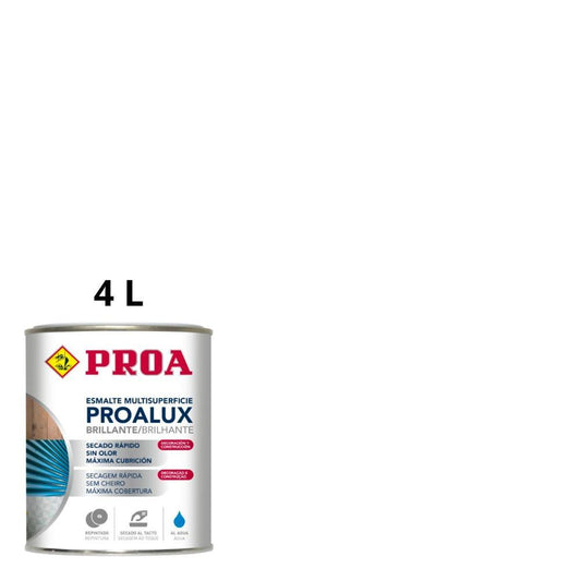 4L Esmalte aquoso brilhante branco Proalux