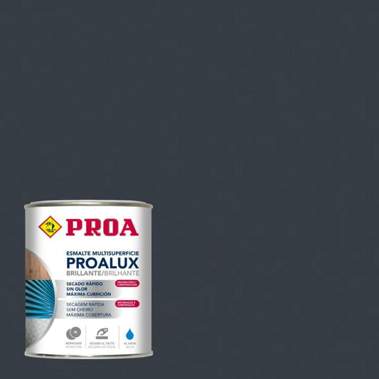 750ml Esmalte aquoso brilhante cinza 7016 Proalux