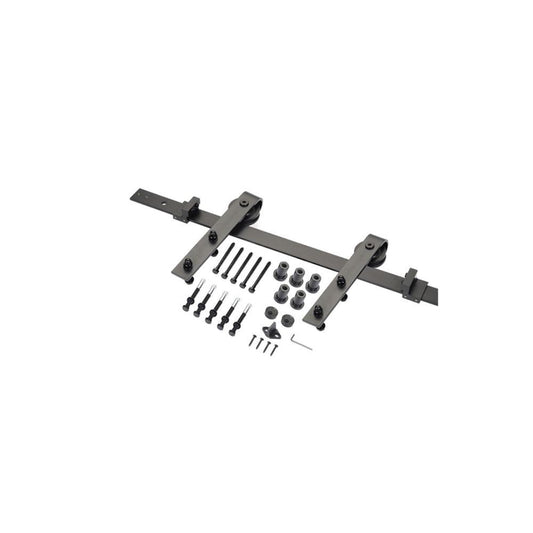 Kit porta de correr preto 1403 Soft Close GLK - BL1