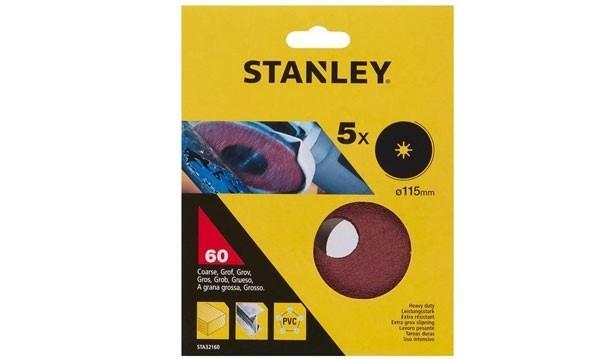 5 DISCOS DE LIXA B. 115X22 GR.60 STA32160-XJ STANLEY