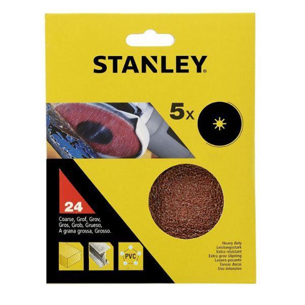 5 FOLHAS DE LIXA B. 115X22 GR.80 STA32165-XJ STANLEY