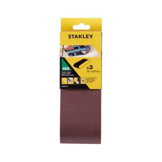 3 CINTAS LIXA 75X457mm GR.150 STANLEY