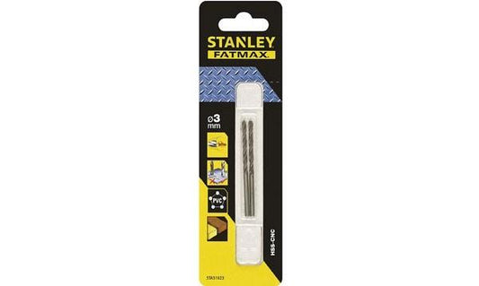 2 BROCAS HSS-CNC STA 3mm STA51023-QZ STANLEY