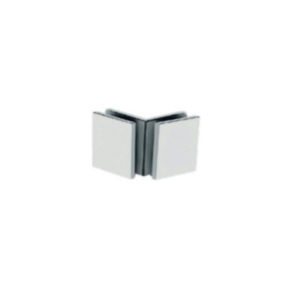 Suporte p/vidro ref. SV04 90º duplo 45x45x4mm inox pol