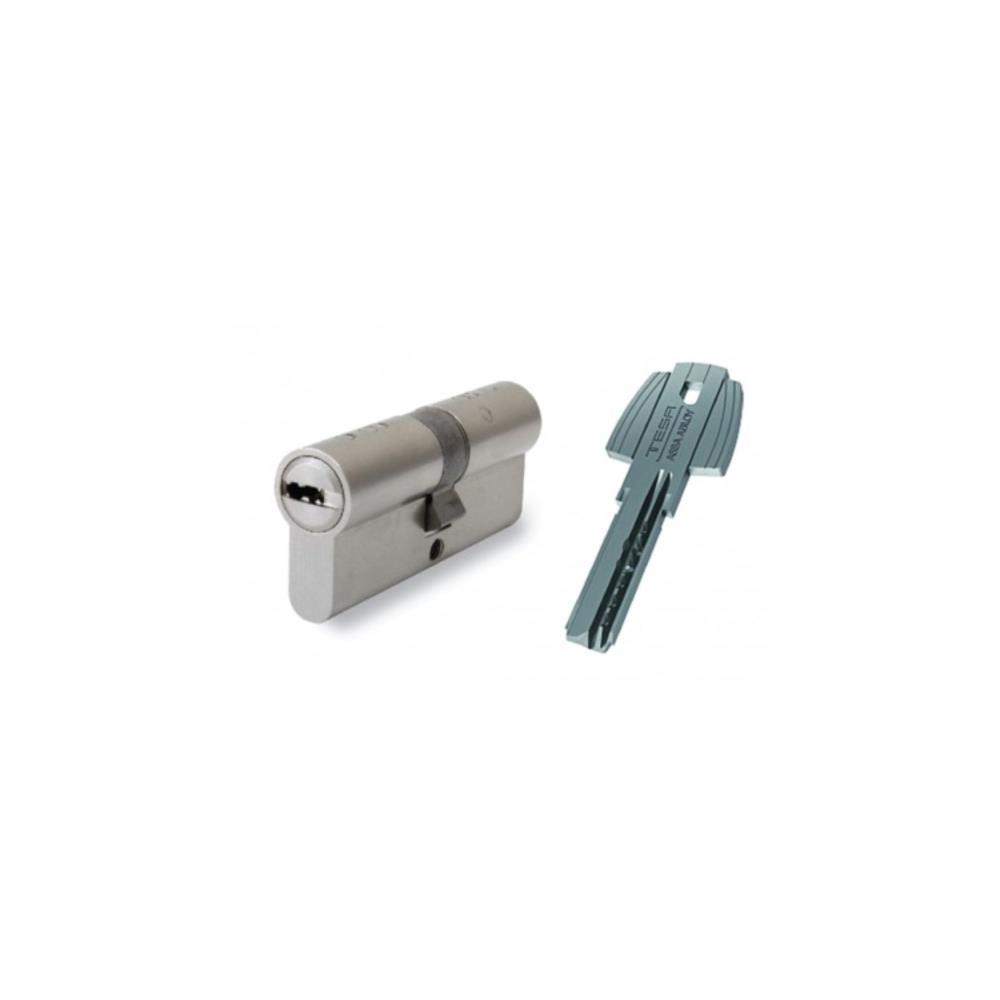 Cilindro seg. dupla acção T60 30X30 lat. niq. Tesa