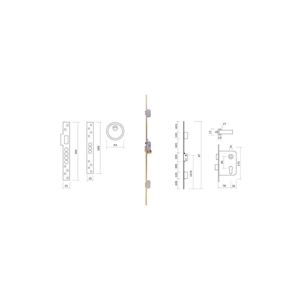 FECH. 3P TB36A66CEX60mm POLIDO TESA
