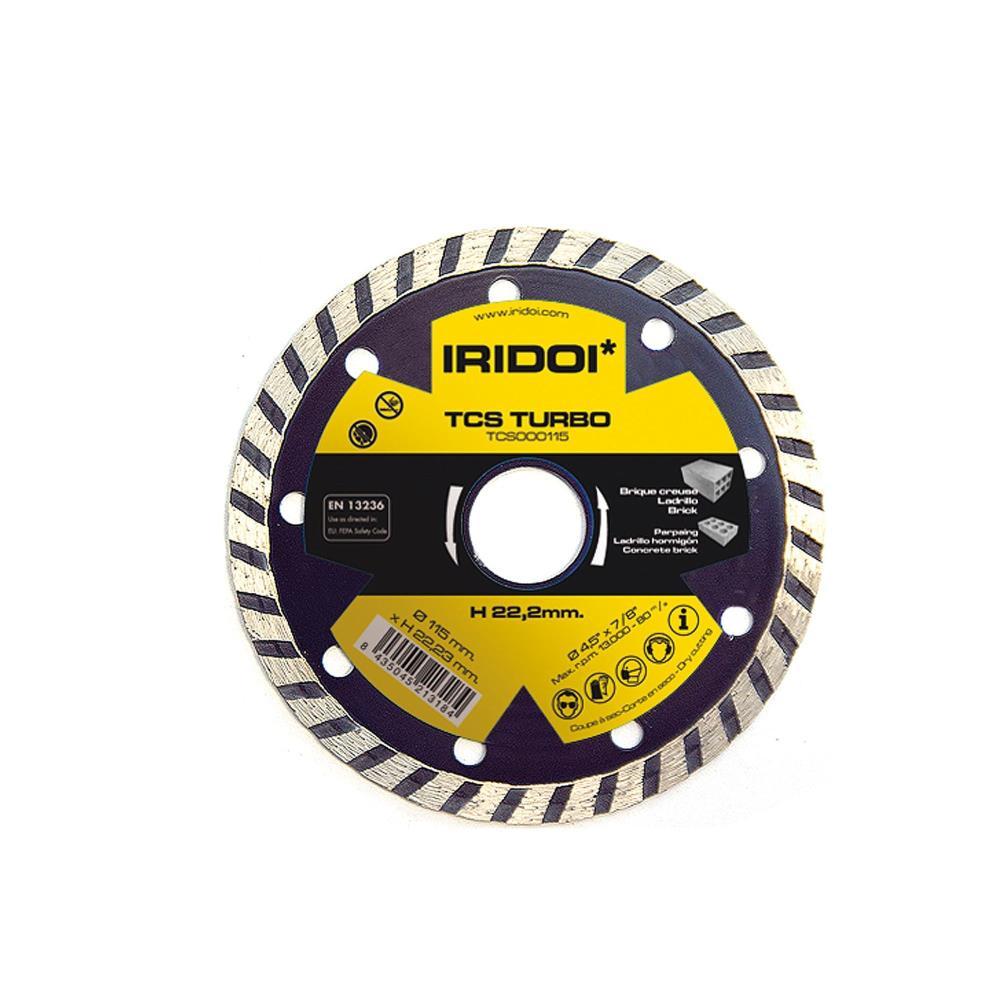 Disco diamantado turbo 125x7 h22.2 max Iridoi