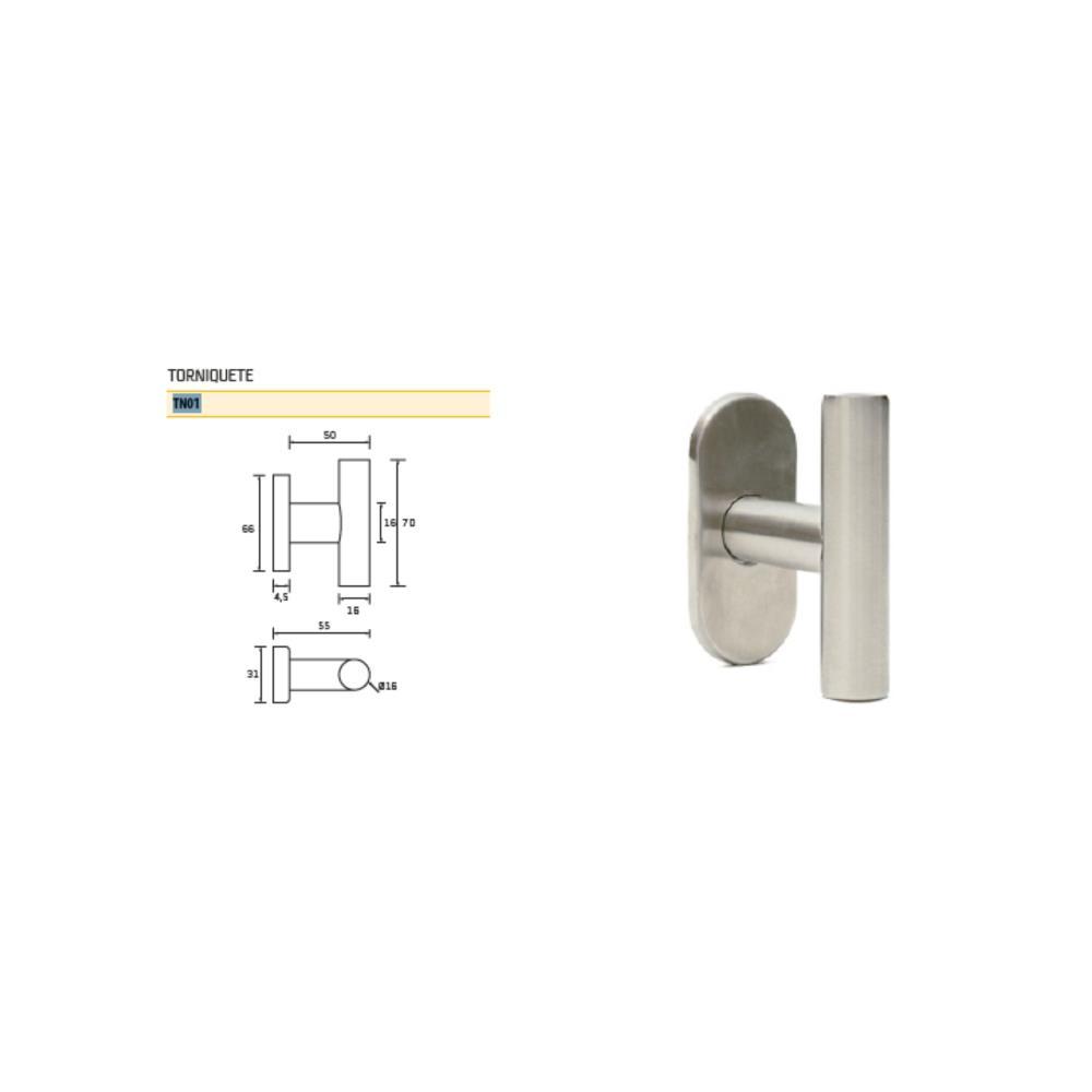 TORNIQUETE OVAL INOX