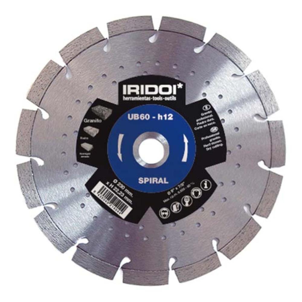 DISCO DIAM. 230mm UB60 SPIRAL H12 IRIDOI