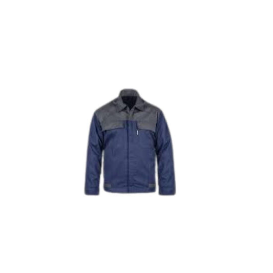 CASACO AZUL MAR./CINZA 65/35 POL.ALG. TAM. XXL