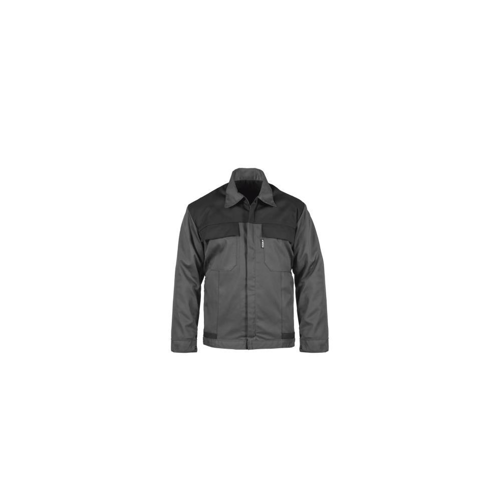 CASACO CINZA/PRETO 65/35 POL.ALG. TAM. L