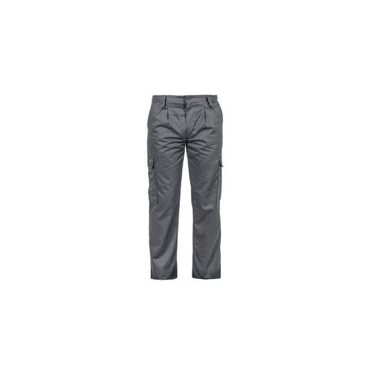 CALÇA TRABALHO CINZA/PRETO 65/35 POL.ALG. TAM. 48