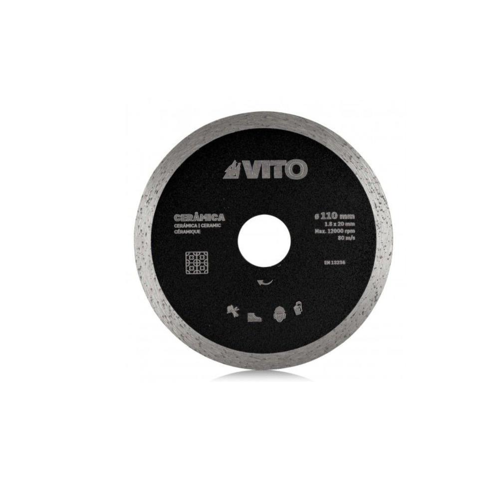 Disco diamantado corte ceramica humido 110mm Vito