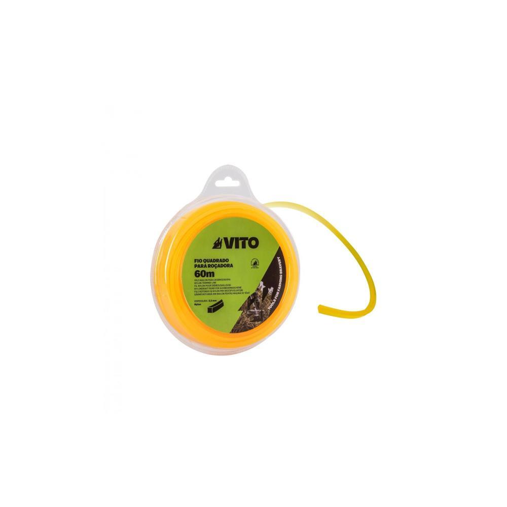 Fio roçadora quadrado 4mm - 140mt Vito