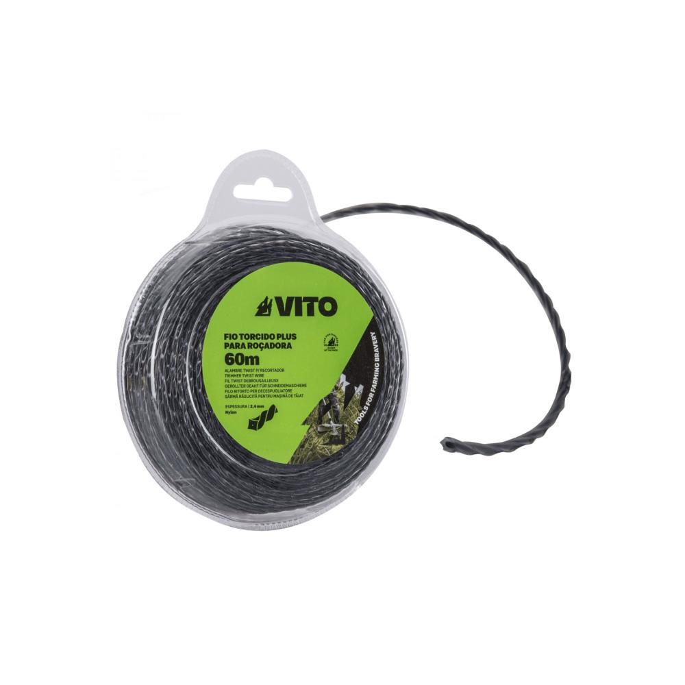 Fio torcido plus p/roçadora 4.0mm 40mt Vito