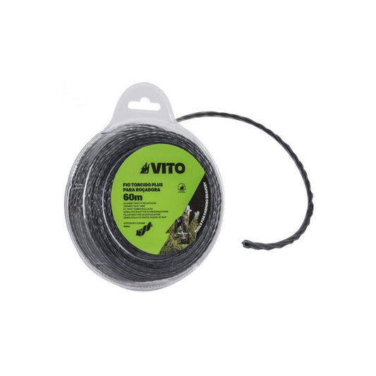 Fio torcido plus p/roçadora 4.0mm 40mt Vito
